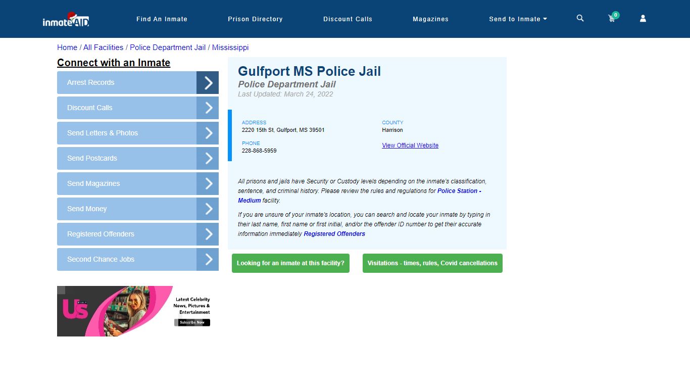 Gulfport MS Police Jail & Inmate Search - Gulfport, MS